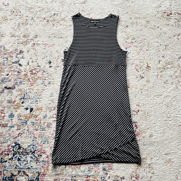 Athleta Santorini High Neck Modal Stripe Dress Small - Picture 2 of 7